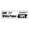 Brother papirtape 12 mm hvid, DK22214