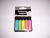 Index faner Relief 45x12mm, pastelfarver, s�t med 5 x 20stk.