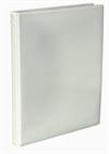 Hobbymappe Bantex A4  120007, HVID med 4 O-ringe 16mm, med vindue  front og ryg, bredde  25mm