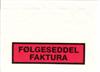 F�lgeseddellomme C6 med tryk 165x122, Faktura