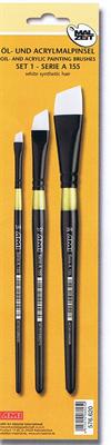 Pensels�t, acrylpensels�t A155, 3 pensler.