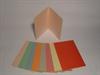 mappe 300 sort eller naturhvid A4 charteque, uden klapper, 270gram karton