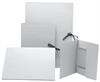 Mappe A1+ m/b�ndel, snor,  GR� med 3 klapper udstandset