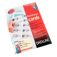 Dataline Business Cards 86x54mm 25 ark. pr. pakke
