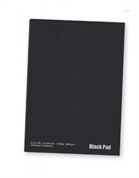 Den sorte blok A4 300gram  papir, hovedlim.