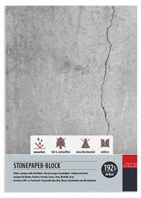 Stenpapir blok A5 192gr.