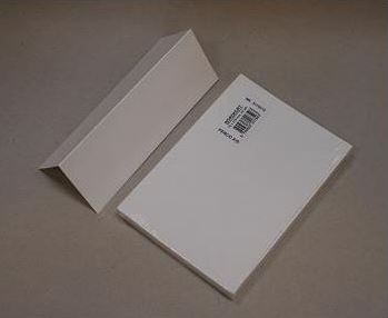 Bordkort konferencekort A5 hvid falset 75x210mm 50 pr. pakke