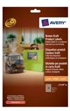 Avery rektangul�r label i brunt kraftpapir L7110-20