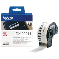 Brother DK22211 - Plasttape 29mm HVID - 15,24 meter