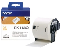 Brother DK11202 fragtlabels 62x100mm  - 300stk