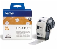 Brother DK11221 - Firkantet papirlabel 23 x 23 mm - 1000 stk 