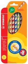 Stabilo farveblyanter EASYcolor 6 ass. , højrehåndsbrugere