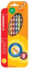 Stabilo farveblyanter EASYcolor 6 ass. , højrehåndsbrugere