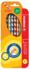 Stabilo farveblyanter EASYcolor 6 ass. , venstrehåndsbrugere