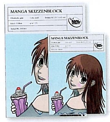 Manga skitseblok 170 g/m² A4