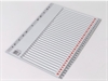 Q-line registre A4 PP 1:31 i grå plast med kartonforblad - 10 pr. ks.