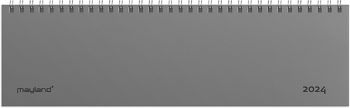 Mayland Dag-uge bordkalender grå PP-plast 2024 nr. 24130000
