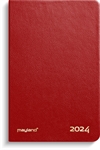 Mayland Lommekalender uge rød kunstskind indbundet 2024 nr. 24162030