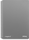 Mayland Ugekalender tværformat grå PP-plast 2024 nr. 24202000