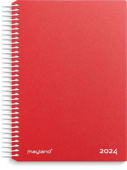 Mayland Dagkalender rød PP-plast 2024 nr. 24210040