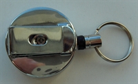 Nøgleholder Ø39mm med clip og ca. 70cm lang nylon snor