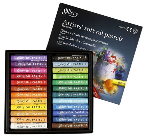 Gallery Soft Oil pastels 24 stk 10 mm