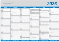 Mayland Kontorkalender Klassisk A5 2026 nr. 26058000