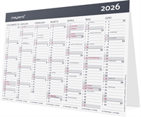 Mayland Kontor-bordkalender Moderne A5 2026 nr. 26058100