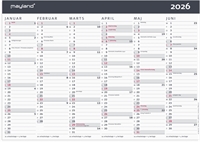 Mayland Kontorkalender Moderne A4 2026 nr. 26059050