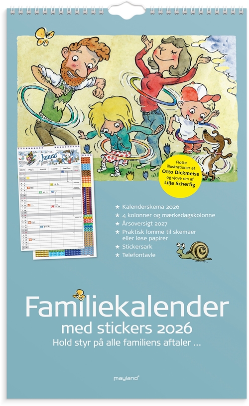 Mayland Familiekalender Otto Dickmeiss & Lilja Scherfig 4 kol. 2026 nr. 26066230