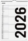 Mayland Familiekalender Black and white 3 kol. 2026 nr. 26066520