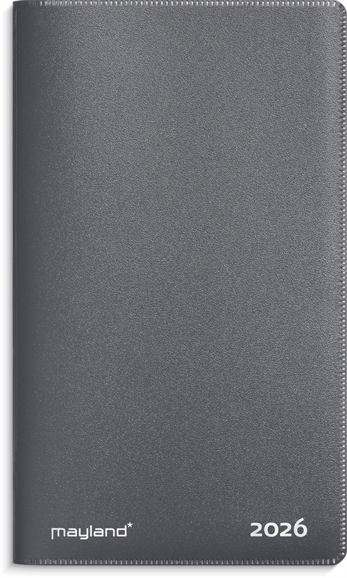Mayland Index Planner mini mørkegrå PP-plast 2026 nr. 26071000