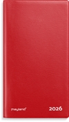 Mayland Index Planner månedskalender rød vinyl 2026 nr. 26090010