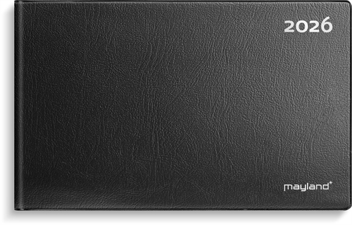 Mayland Mini bordkalender sort vinyl 2026 nr. 26132000