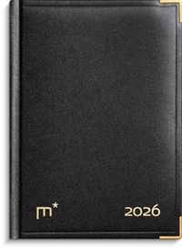 Mayland Årbog dagkalender sort kunstskind indbundet 2026 nr. 26190000