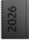 Mayland A5 ugekalender højformat matsort genbrugskarton 2026 nr. 26200500