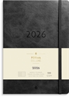 Mayland A5 Forma Deluxe ugekalender tværf. sort kunstskind 2026 nr. 26200620