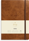 Mayland A5 Forma Deluxe ugekalender tværf. brun kunstskind 2026 nr. 26200630