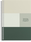 Mayland A6 ugekalender tværformat tekstilpræg 2026 nr. 26201210