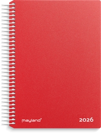 Mayland Dagkalender rød PP-plast 2026 nr. 26210040