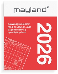Mayland Broderikalender m/split og bagsidetekst 2026 nr. 26241000