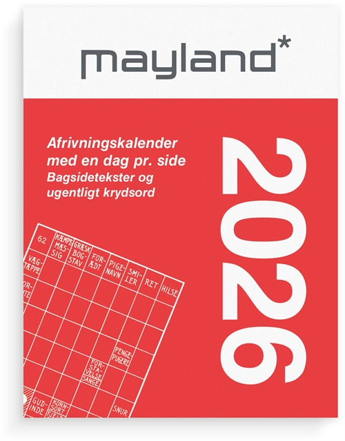 Mayland Broderikalender m/split og bagsidetekst 2026 nr. 26241000