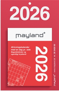 Mayland Lille afrivningskalender m/bagsidetekst 2026 nr. 26242000