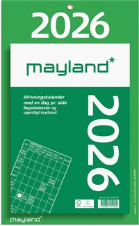 Mayland Kæmpeafrivningskalender m/bagsidetekst 2026 nr. 26254000
