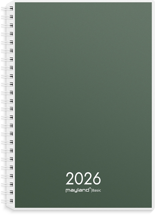 Mayland Basic ugekalender A5 PP-plast 2026 nr. 26267000