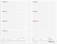 Mayland System Mini ugekalender tværformat REFILL 2026 nr. 26355100