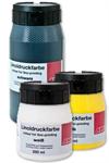 Linoleumstrykfarve Sort 500 ml - kunstnerkvalitet
