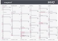 Mayland Kontorkalender Moderne A5 2027 nr. 27058050