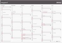 Mayland Kæmpekalender Moderne 2x6 mdr. papir rør 2027 nr. 27064200