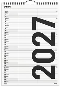 Mayland Familiekalender Black and white 2 kol. 2027 nr. 27066510